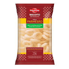 Nazinha Biscoito de Polvilho Sabor Parmesão 150g – Parmesan Cassava Starch Biscuits