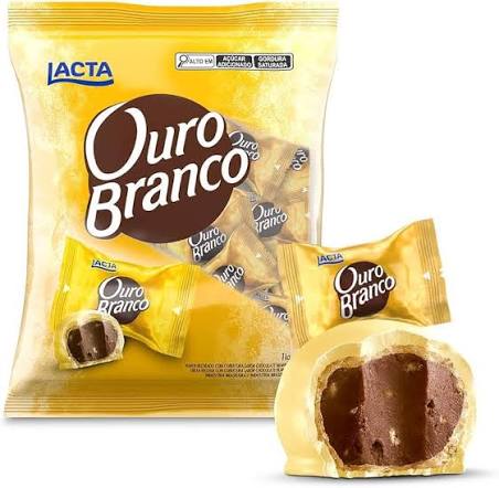 BOMBOM OURO BRANCO 1KG LACTA
