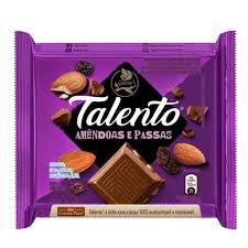 Garoto Chocolate Talento Amendoas E Passas 85g