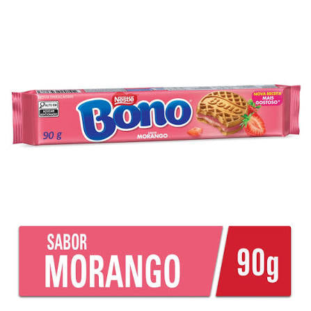 Nestlé Bono Strawberry-Filled Cookies 90g – Brazilian Cookies